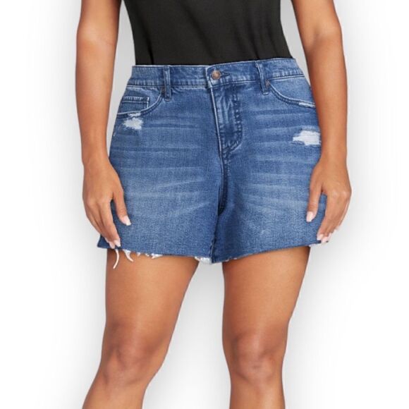 Retro Jean Shorts   - Picture 1 of 7
